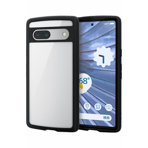�G���R���bGoogle Pixel 7a�p �n�C�u���b�h�P�[�X �Ռ��z�� ���^ �J��������ی� �X�g���b�v�z�[���t �w�ʃN���A TOUGH SLIM LITE�i�u���b�N�j�bPM-P231TSLFCBK