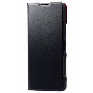 �G���R���bXperia 10 V(SO-52D/SOG11/SoftBank)�p �蒠�^�P�[�X �\�t�g���U�[ �}�O�l�b�g �Ռ��z�� ���y�� �X�^���h�@�\�t UltraSlim�i�u���b�N�j�bPM-X232PLFUBK