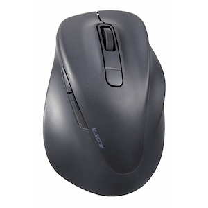 エレコム｜ワイヤレスマウス Bluetooth 静音 5ボタン 右手専用 Sサイズ（ブラック）｜M-XGS30BBSKBK