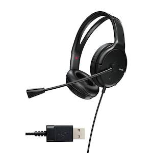 �G���R���b�L��USB�ڑ� �w�b�h�Z�b�g ��^�I�[�o�[�w�b�h�^�C�v�i�u���b�N�j�bHS-HP07SUBK