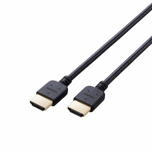 エレコム｜HDMIケーブル 2.0m 4K 30Hz 金メッキ (タイプA・19ピン - タイプA・19ピン) HDMI1.4a Category2 イーサネット対応 やわらか HEC ARC対応｜JS-HD14EY20BK