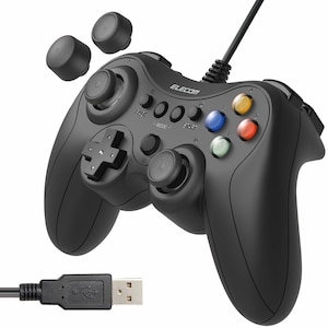 �G���R���bELECOM GAMING �L��FPS�Q�[���p�b�h USB�ڑ� Xbox�n�{�^���z�u 13�{�^�� ���ϋv�{�^�� �X�e�B�b�N�J�o�[���� �������g�p�bJC-GP30XVBK