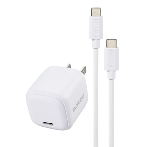�G���R���bUSB PD 30W AC�[�d��(Type-C�~1) �P�[�u���t�� PPS�Ή� 1.5m �܂肽���݃v���O�i�z���C�g�j�bMPA-ACCP8130WH