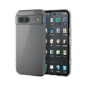 �G���R���bGoogle Pixel 8a�p �P�[�X �n�C�u���b�h �J�o�[ �Ռ��z�� �J���������Y�ی�݌v ���C�����X�[�d�� �X�g���b�v�z�[���t �w�ʃ}�b�g�N���A�i�V���L�[�N���A�j�bPM-P241HVCKMCR