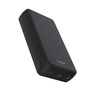�G���R���b���o�C���o�b�e���[ 20000mAh ���o��(Type-C�~1) �o��(Type-C�~1) �P�[�u���t���i�u���b�N�j�bDE-C52-20000BK