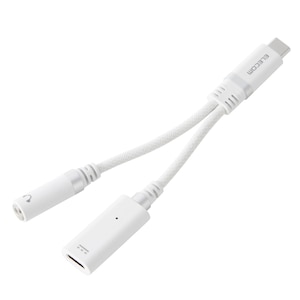 �G���R���b�^�C�vC �C���z���W���b�N �ϊ� �� USB-C to 3.5mm �X�e���I�~�j�W���b�N �� DAC ���� �V���R�����b�V�� PD�Ή� USB�[�d�|�[�g�t �ʘb�Ή� �i�z���C�g�j�bMPA-C35DPDSMWH