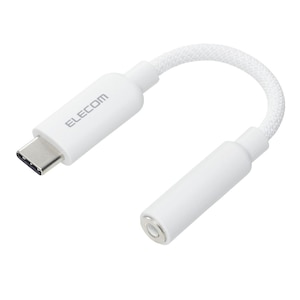 �G���R���bUSB Type-C - ��3.5mm�ϊ��P�[�u��(�V���R�����b�V��)�i�z���C�g�j�bMPA-C35DSMWH