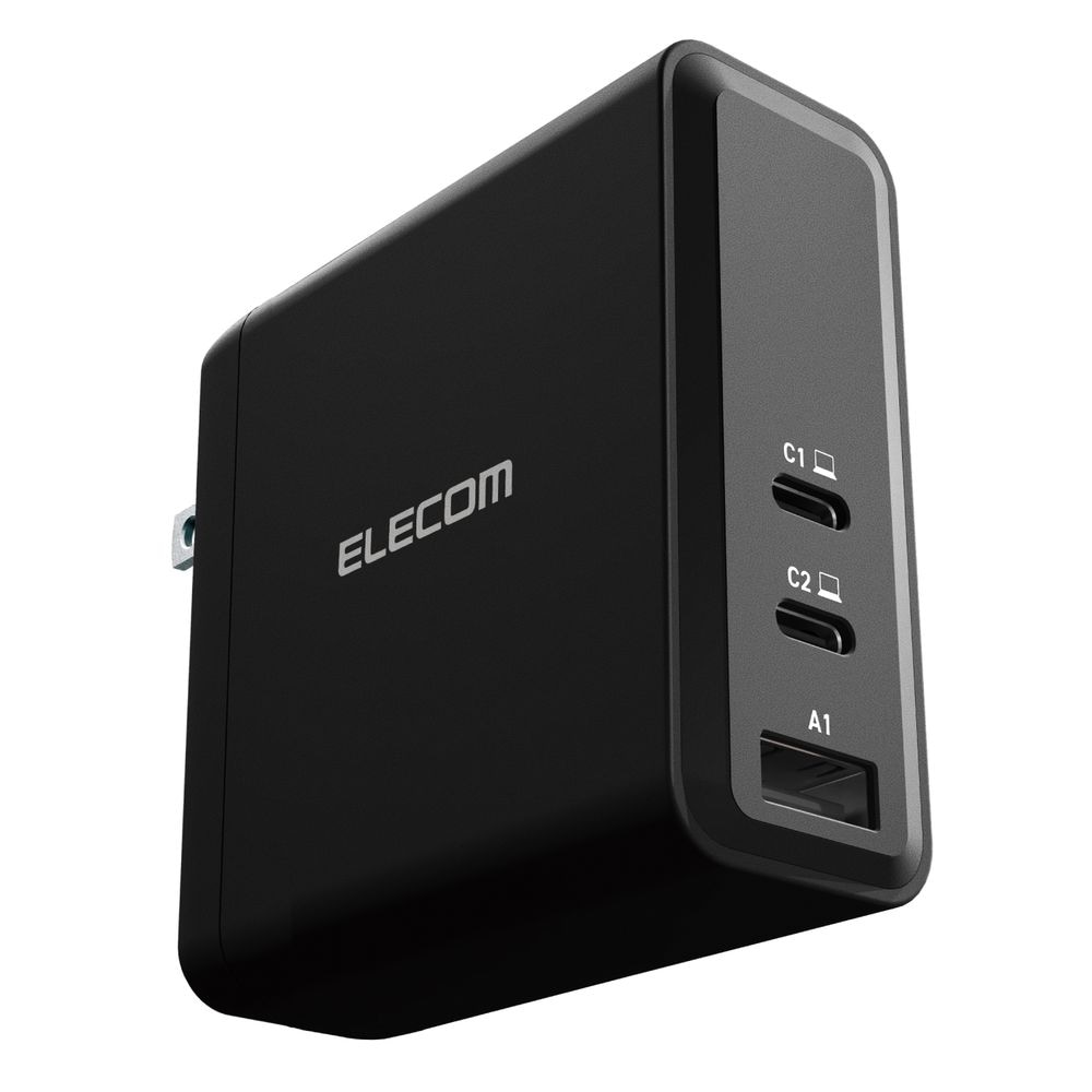 USB Power Delivery EPR規格140W対応AC充電器(Type-C×2+USB-A×1
