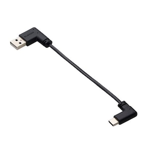 �G���R���bType-C �P�[�u��  USB A to USB C  0.1m�y iPhone Android iPad Galaxy Xperia Pixel ���Ή� �z ���o�C���o�b�e���[���� �[�d�P�[�u���i�u���b�N�j�bMPA-ACLL01BK