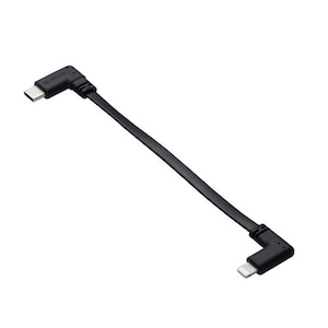 �G���R���biPhone �[�d�P�[�u�� Type-C ���C�g�j���O�P�[�u�� 0.1m PD�Ή� L�� �t���b�g MFi�F�؁y iPhone iPad iPod AirPods �Ή� �z ���o�C���o�b�e���[ �p�i�u���b�N�j�bMPA-CLLL01BK
