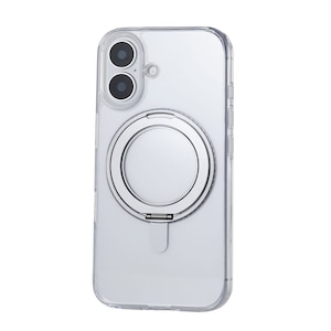 �G���R���biPhone 16�p �n�C�u���b�h�P�[�X �Ռ��z�� �J���������Y�ی�݌v ���͋z�����C�����X�[�d�Ή� �X�^���h�@�\�t �d�x5H�i�O���[�j�bPM-A24AMAGSTGY
