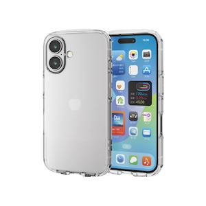 �G���R���biPhone 16�p �\�t�g�P�[�X �ϏՌ� �J���������Y�ی�݌v �X�g���b�v�z�[���t �X�g���b�v�z�[���V�[�g�t TOUGH SLIM LITE�i�N���A�j�bPM-A24ATSLUCCR