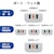 �G���R���bUSB�d���^�b�v(3��/USB A�~2�AC�~1�j�@�z���C�g�bMOT-U14-33WH