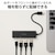 エレコム｜USB Type-C 4ポート USB 5Gbpsハブ(USB PD対応) (Type-C×1/USB-A×3)（ブラック）｜U3HC-H040PBK