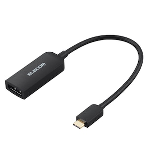 �G���R���bUSB Type-C - DisplayPort �ϊ� �� USB-C �v���O to DP ( �f�B�X�v���C�|�[�g )�~1 �� 4K 60Hz �y �^�C�vC �|�[�g���� Windows Mac Chromebook iPhone iPad Android ���Ή� �z�i�u���b�N�j�bAD-CDPBK3
