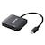 エレコム｜USB Type-C - HDMI 変換 ＜ USB-C プラグ to HDMIポート×2（ブラック）｜AD-CHDMI2BK2
