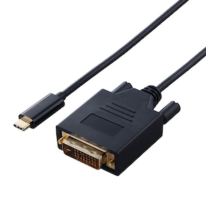 �G���R���bUSB Type-C - DVI �ϊ� �P�[�u�� 1m �� USB-C �v���O to DVI-D �v���O �� 1920�~1080 60Hz �y �^�C�vC �|�[�g���� Windows Mac MacBook Chromebook iPhone iPad Android ���Ή� �z�i�u���b�N�j�bCAC-CDVI10BK2