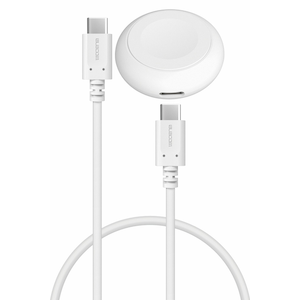 �G���R���bApple Watch���C�[�d�A�_�v�^�[(�����[�d/�|�[�g�^�C�v) USB-C�P�[�u��(0.3m)�t���i�z���C�g�j�bMPA-AWCDFCQWH