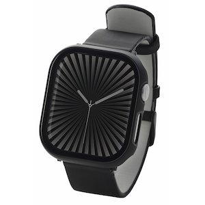�G���R���bApple Watch Series 10[46mm] �t���J�o�[�P�[�X �����K���X �Z���~�b�N�R�[�g �S�����K���X �\�ʍd�x10H�ȏ� �S�ʕی� �w��h�~ ��U�h�~ 2�d�\���i�u���b�N�j�bAW-24AFCGOCBK