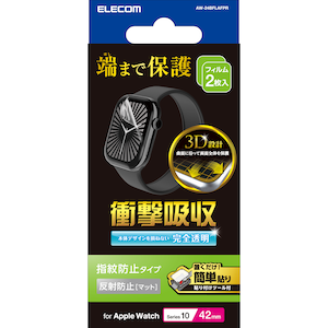 �G���R���b�A�b�v���E�H�b�` �Ռ��z�� �t�B���� 2���� �y Apple Watch Series 10 42mm �Ή� �z �S�ʕی� ���˖h�~ �w��h�~ �C�A�h�~�bAW-24BFLAFPR