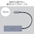 �G���R���bUSB Type-C �n�u USB3.2 Gen1 USB-A �~4 �o�X�p���[ �R���p�N�g ���^�yUSB-C �|�[�g���� MacBook mac Surface Windows iPhone iPad ���Ή��z�P�[�u����15cm�i�l�C�r�[�j�bU3HC-H040NV