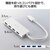 �G���R���bUSB Type-C �n�u USB3.2 Gen1 USB-A �~4 �o�X�p���[ �R���p�N�g ���^�yUSB-C �|�[�g���� MacBook mac Surface Windows iPhone iPad ���Ή��z�P�[�u����15cm�i���낿���(�z���C�g�~�u���b�N)�j�bU3HC-H040WF