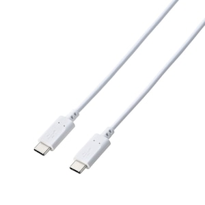�G���R���bUSB Type-C to Type-C �P�[�u�� USB PD�Ή� 60W�Ή� Hi-Speed USB�iUSB2.0�j �X�^���_�[�h 2�{�� 1.0m�i�z���C�g�j�bMPA-CCTW10WH