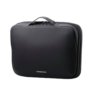 エレコム｜パソコンケース 11.6インチ ハンドル付 PCバッグ 衝撃吸収【～11.6インチ MacBook Chromebook Lenovo など 内寸サイズまでの ノートパソコン 収納可】ダブルファスナー ZEROSHOCK（ブラック）｜ZSB-IBPRL11BK