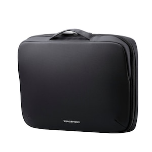 エレコム｜パソコンケース 13.3インチ ハンドル付 PCバッグ 衝撃吸収【～13.3インチ MacBook Chromebook Lenovo など 内寸サイズまでの ノートパソコン 収納可】ダブルファスナー ZEROSHOCK（ブラック）｜ZSB-IBPRL13BK