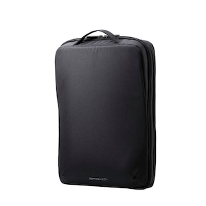 エレコム｜パソコンケース 14インチ ハンドル付 縦型 PCバッグ 衝撃吸収【～14インチ MacBook Chromebook Lenovo など 内寸サイズまでの ノートパソコン 収納可】ダブルファスナー 撥水加工 ZEROSHOCK（ブラック）｜ZSB-IBPRVP14BK