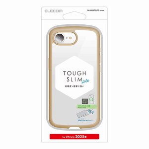 �G���R���biPhone 16e�p �P�[�X �n�C�u���b�h �J�o�[ �Ռ��z�� �y�� ���^ �w�ʃJ�����ی� ���^���X�e�b�J�[�t �X�g���b�v�z�[���t �d�x5H �X�g���b�v�z�[���V�[�g�t TOUGH SLIM LITE�i�J�t�F�I���j�bPM-A25STSLFCBE