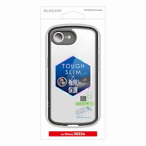 �G���R���biPhone 16e�p �P�[�X �n�C�u���b�h �J�o�[ �Ռ��z�� �y�� ���^ �J���������Y�ی�݌v ���^���X�e�b�J�[�t �X�g���b�v�z�[���t �d�x5H �X�g���b�v�z�[���V�[�g�t TOUGH SLIM LITE �Ɍ��ی�i�u���b�N�j�bPM-A25STSLFCKBK