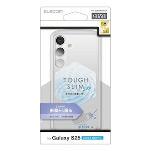 �G���R���bGalaxy S25�p �P�[�X �\�t�g �J�o�[ �Ռ��z�� ���^ �J���������Y�ی�݌v ���C�����X�[�d�� �X�g���b�v�z�[���t �X�g���b�v�z�[���V�[�g�t TOUGH SLIM LITE�i�N���A�j�bPM-G251TSLUCCR