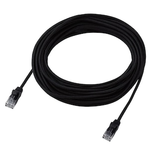 �G���R���bCat6A LAN�P�[�u�� ���ϋv �X�g���[�g RoHS�w�ߓK�� 10m�i�u���b�N�j�bLD-GPAM/BK100