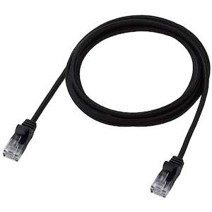 �G���R���bCat6A LAN�P�[�u�� ���ϋv �X�g���[�g RoHS�w�ߓK�� 2m�i�u���b�N�j�bLD-GPAM/BK20