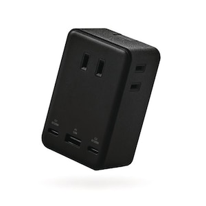 �G���R���b�R���Z���g���}��USB�^�b�v�i3��/USB�|�[�g�@A�~1�AType-C�~2)�@�u���b�N�bT-U09-3AC2BK