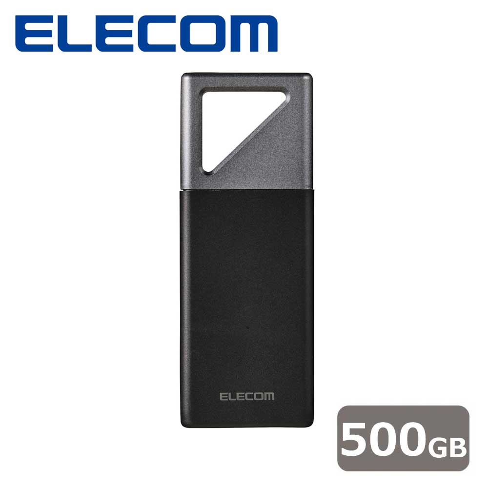 ELECOM ポータブルSSD 2TB ESD-EJ2000GBKR BLACK ESD-EJ2000GBKR(ブラック) 外付けポータブルSSD 2TB > SSD