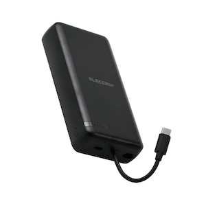 �G���R���bUSB-C�P�[�u����̌^ ���o�C���o�b�e���[ USB-C�~1�|�[�g ��e�� 20000mAh 20W�i�u���b�N�j�bDE-C64-20000BK