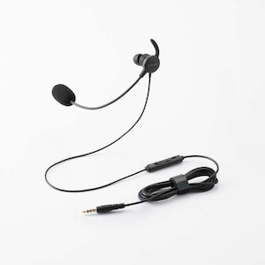 �G���R���b�Ў��J�i���^ �L���w�b�h�Z�b�g �}�C�N�A�[���t�� ��3.5mm4�� �����p�i�u���b�N�j�bHS-EP21MTBK