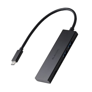 �G���R���bUSB Type-C(TM) 4�|�[�g USB 5Gbps�n�u(USB PD�Ή�)���� 100W�y MacBook iPad Windows ���Ή� �z  �i�u���b�N�j�bU3HC-H041PBK