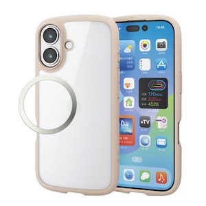 �G���R���biPhone17 TOUGH SLIM LITE �P�[�X �t���[���J���[ ���^���X�e�b�J�[�t�i�x�[�W���j�bPM-A25ATSLFCBE