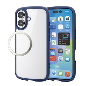 �G���R���biPhone17 TOUGH SLIM LITE �P�[�X �t���[���J���[ ���^���X�e�b�J�[�t�i�l�C�r�[�j�bPM-A25ATSLFCNV
