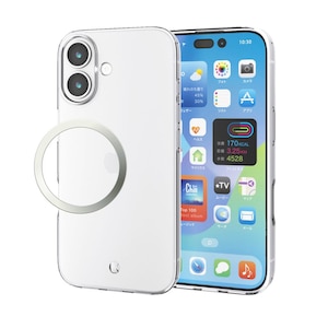 �G���R���biPhone17 �\�t�g�P�[�X �N���X�^���N���A ���^���X�e�b�J�[�t�i�N���A�j�bPM-A25AUCT3CR