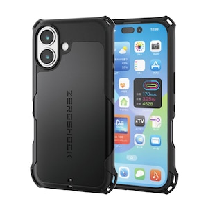 �G���R���biPhone17 ZEROSHOCK �P�[�X MAGKEEP�i�u���b�N�j�bPM-A25AZEROMGBK