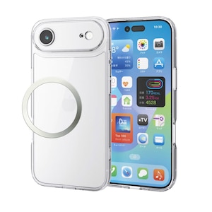 �G���R���biPhone Air �n�C�u���b�h�P�[�X �Ɍ� �K���X ���^���X�e�b�J�[�t�i�N���A�j�bPM-A25BHVCGKCR