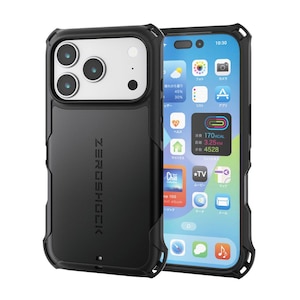 �G���R���biPhone17 Pro ZEROSHOCK �P�[�X�i�u���b�N�j�bPM-A25CZEROBK