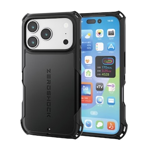 �G���R���biPhone17 Pro ZEROSHOCK �P�[�X MAGKEEP�i�u���b�N�j�bPM-A25CZEROMGBK