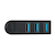 �G���R���bUSB Type-C �n�u USB-A�~3�|�[�g USB3.2 Gen1 5Gbps �R���p�N�g ��]�R�l�N�^ �o�X�p���[(�u���b�N)�bU3HC-R030BK