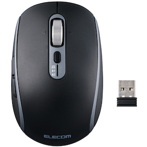 �G���R���bPrecisionist USB����/Bluetooth�}�E�X[�`���g�t8�{�^��M�T�C�Y]�i�u���b�N�j�bM-PN10MBMSBK