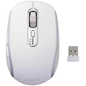 �G���R���bPrecisionist USB����/Bluetooth�}�E�X[�`���g�t8�{�^��M�T�C�Y]�i�z���C�g�j�bM-PN10MBMSWH